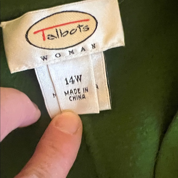 Talbots Green WoolJacket - Picture 2 of 6